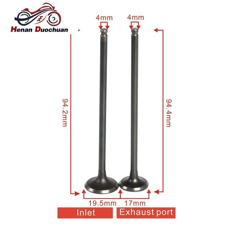 

4mm Motorcycle Input Output Intake Valve Exhaust Valve Stem Kit For Yamaha 4HM XJR400 XJR 400 XJR400R1990 1991 1992 1993 1994