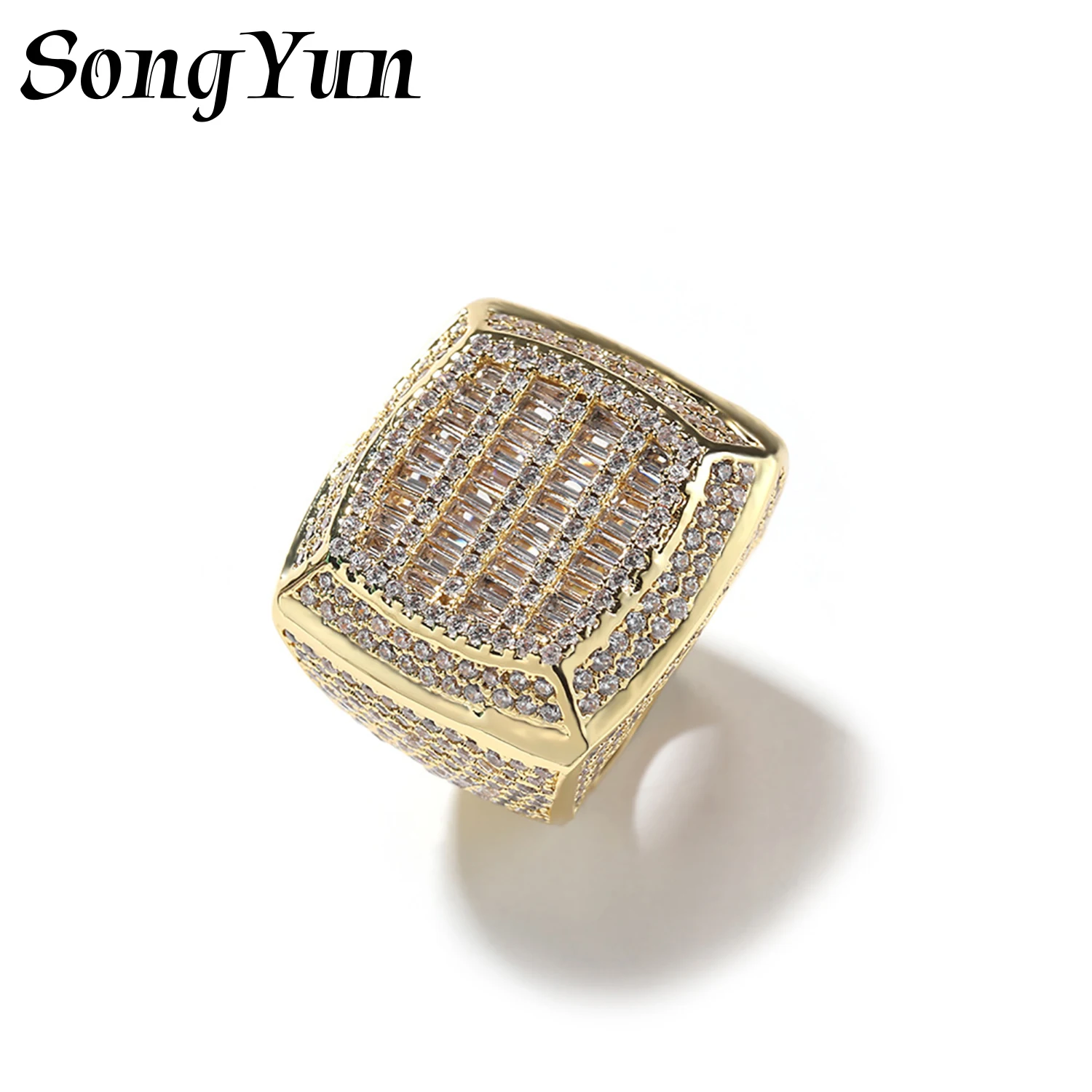 

SongYun Jewelry MHT Quality Brass Ring Wedding Band CZ 7A Zircon Bridal Shower Premium Jewelry Women Rings Fashion Jewelry