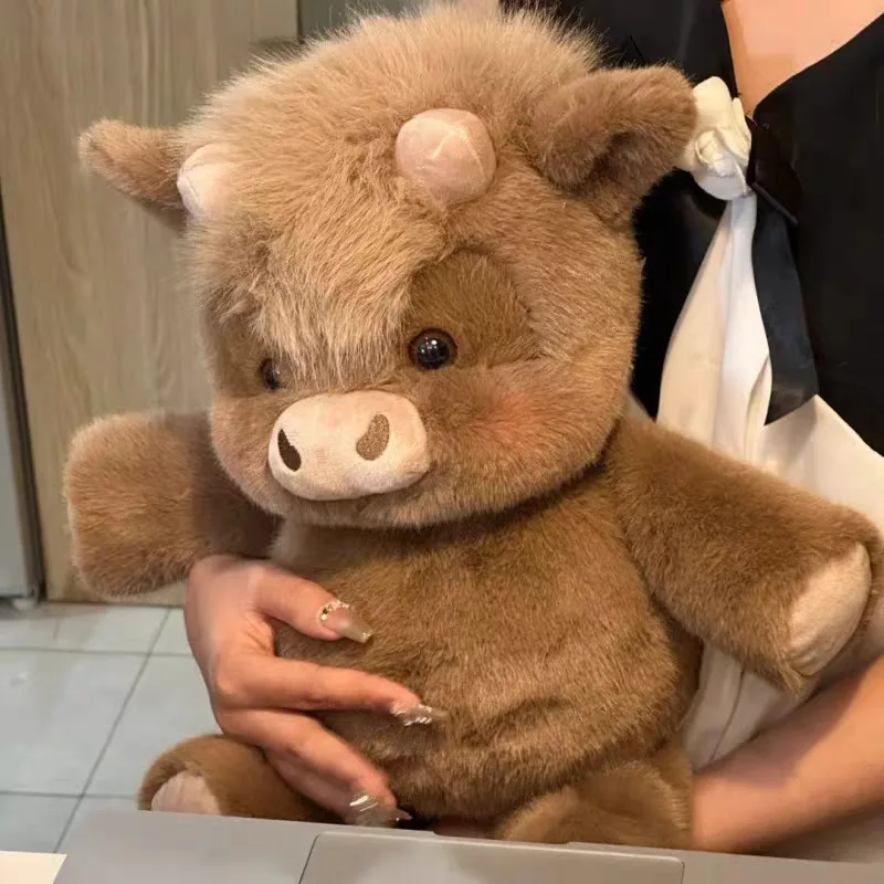 Kawaii Run knuffel pluizig roze varken schapen hooglandkoe perfect verjaardags- of kerstcadeau voor kinderen meisjes dierenliefhebbers