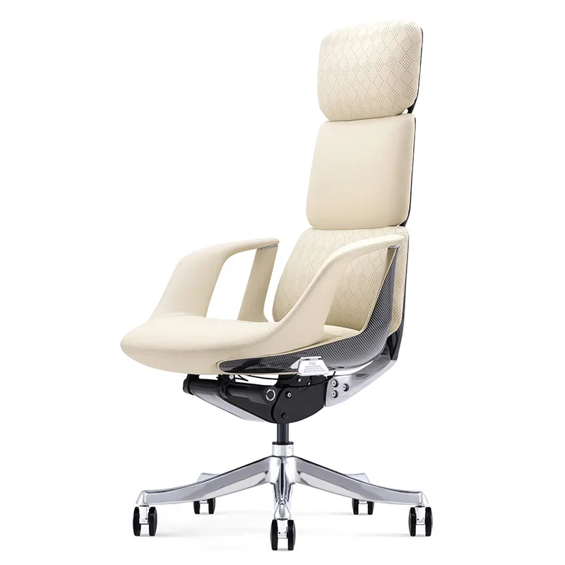 Light Luxury Leather Executive Chair President Office Swivel Chair Home Computer Chair Ergonomic Backrest Gaming Chair