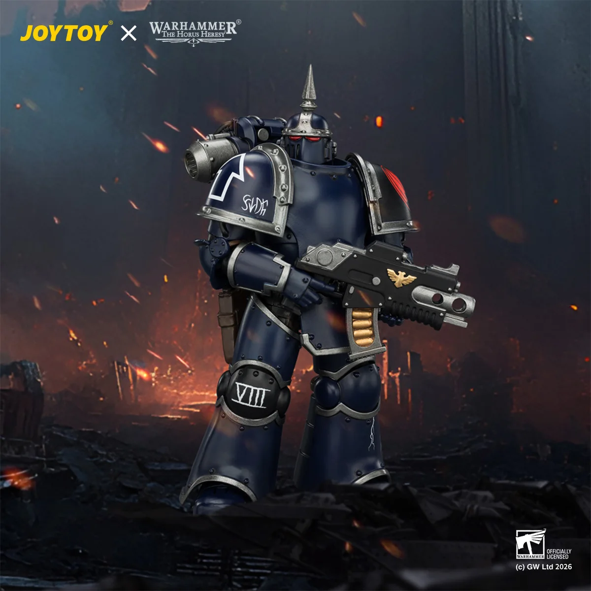 JOYTOY 1/18 Warhammer 40K Robuste Plastik-Actionfigur mit Superbeweglichen Gelenken und Exquisiten Details als Tischdekoration und Geschenk für RPG