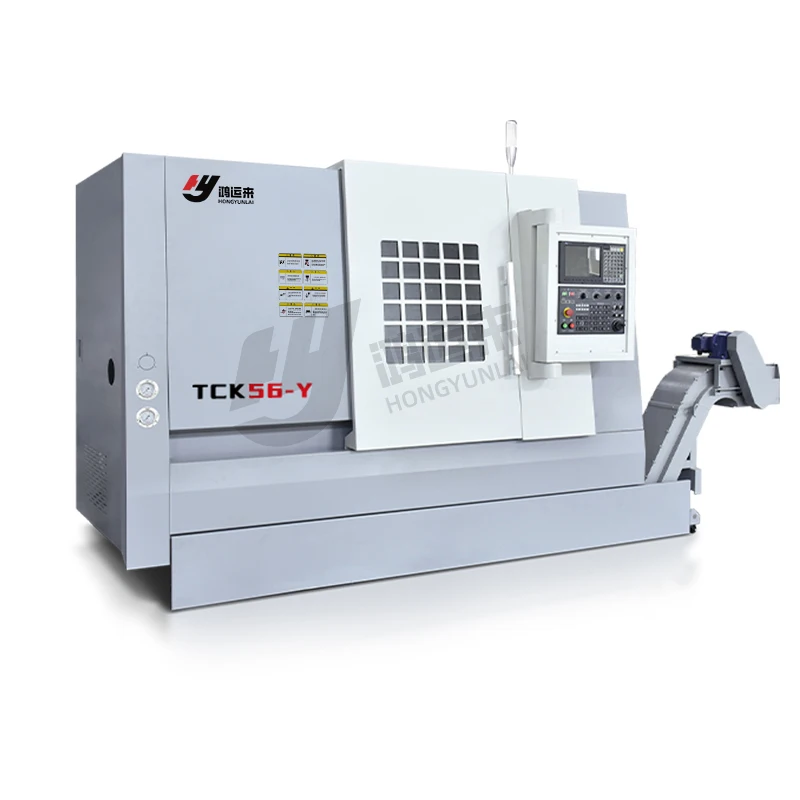 Slant Bed Auto TCK56Y Milling Combo Automatic Heavy Cutting Hine Cnc Lathe