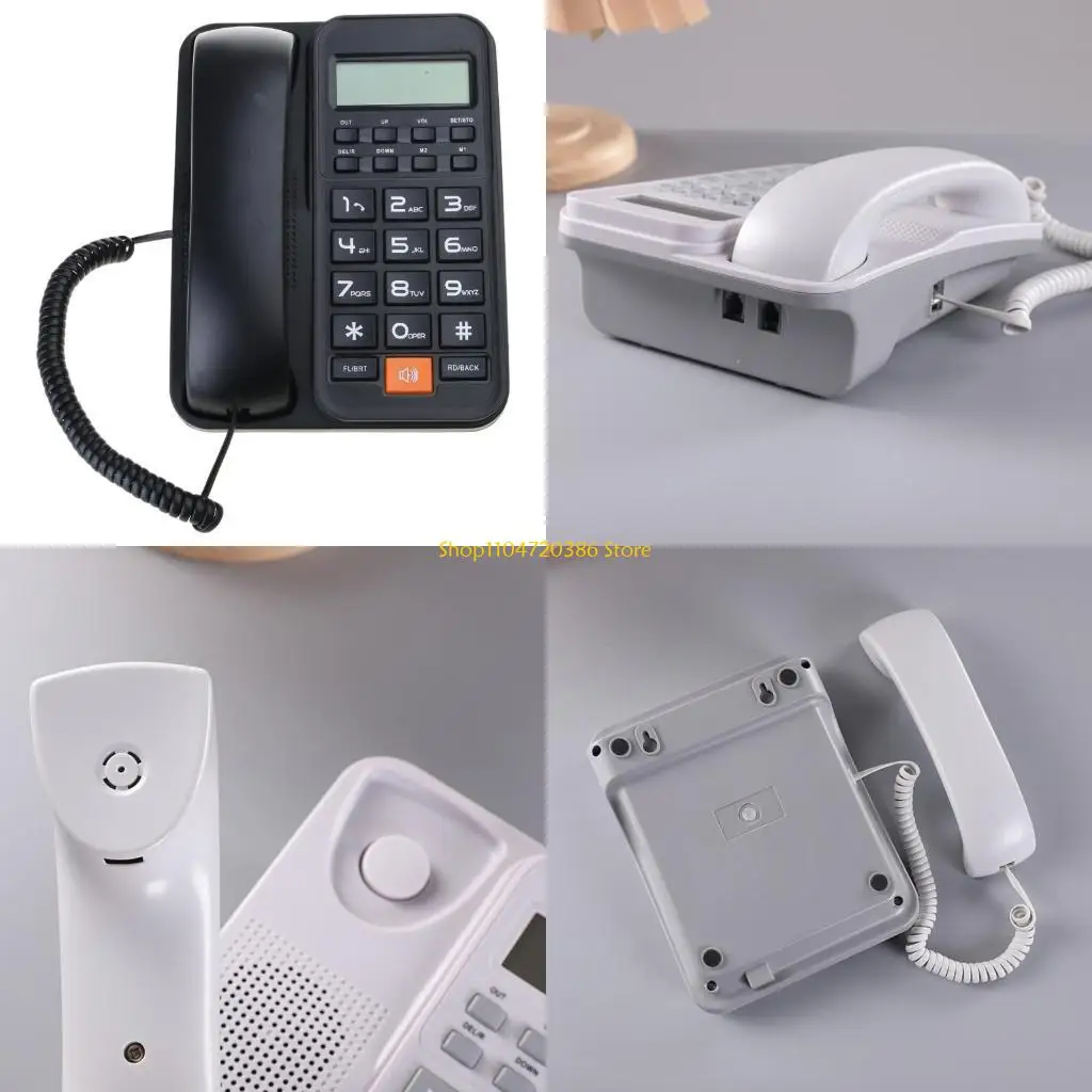 K0EA Corded Landline Telephone Desk House Phones with Large Buttons Phone for Home