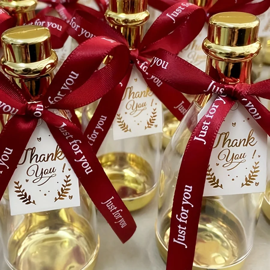 12 Stück Champagnerflaschen-Süßigkeitenboxen – Geschenkbehälter aus Kunststoff für Hochzeiten, Geburtstage und Partys – perfekt für Partygeschenke, Weihnachtsgeschenke – Detail 6