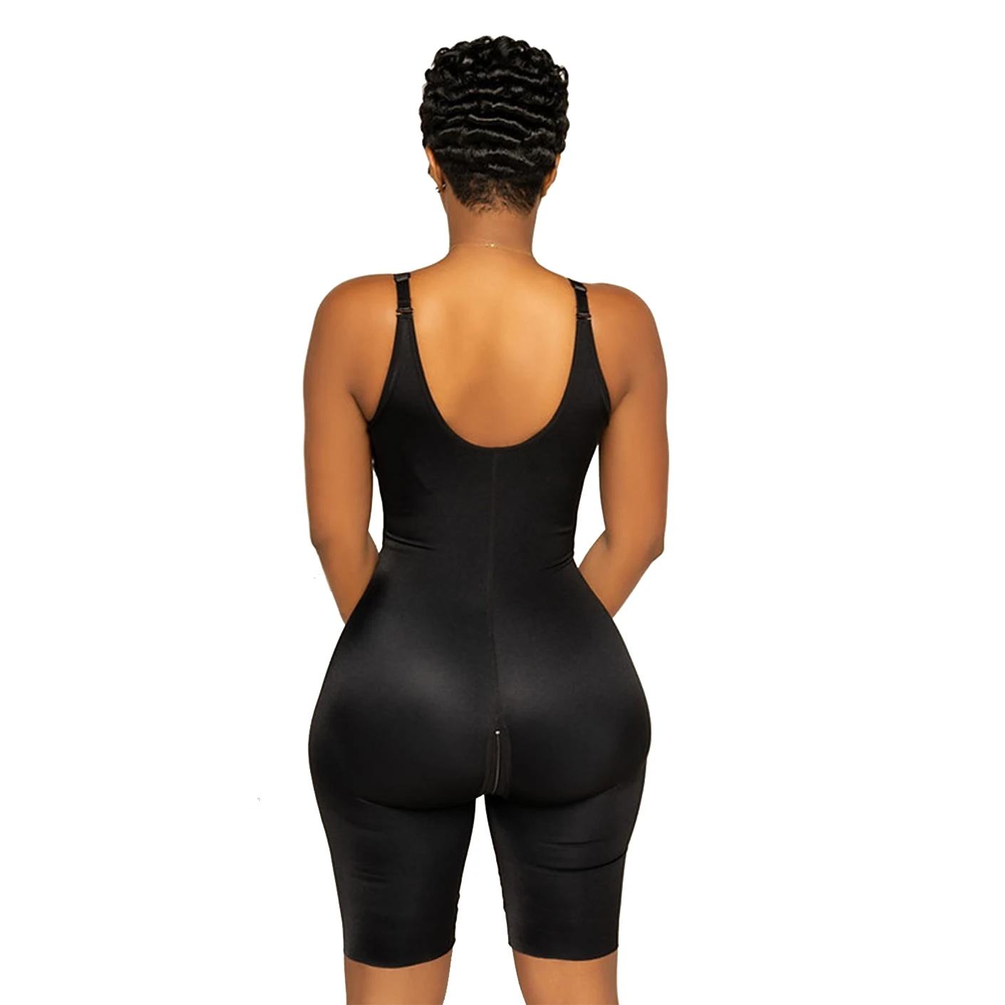 Chest Sleeveless Bodysuit Shapewear Front Hooks Sheath Slimming Fla Hook And Eye Closure Breast Suppor Tummy Control