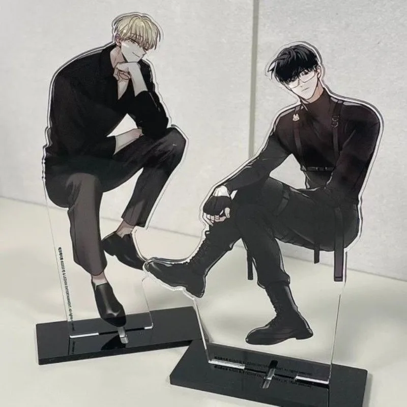 2pcs/set Checkmate Korean Manwha Comic Manga Action Figure Acrylic Stand Jeong Eunsung Lee Suhyun Display Ornament Desk Decor