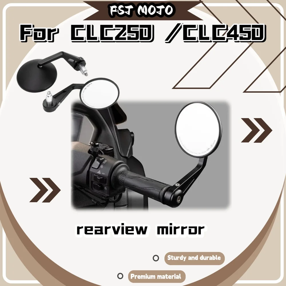For CLC250 CLC450 Alloy Handlebar Mirror Firm Lock No Vibration At High Speed Travel Mod Parts