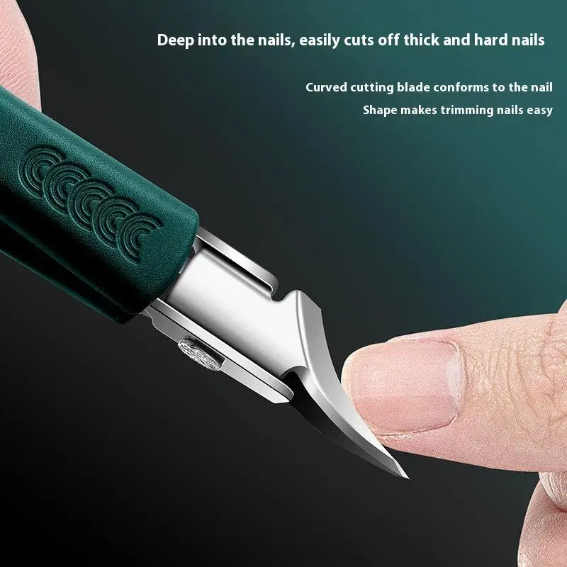 ●Super Slanted Pointed Nail Clippers Anti-Splash Thick Nail Clipper Toenail Pliers Nail Scissors Toenail Pliers Nail Care Tools