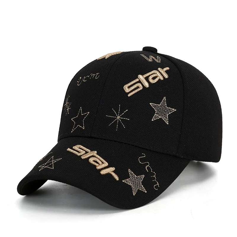 American Style Personalized Letter Baseball Cap, Breathable Comfortable Hard Top Casual Hat, Simple Fashion Sports Cap