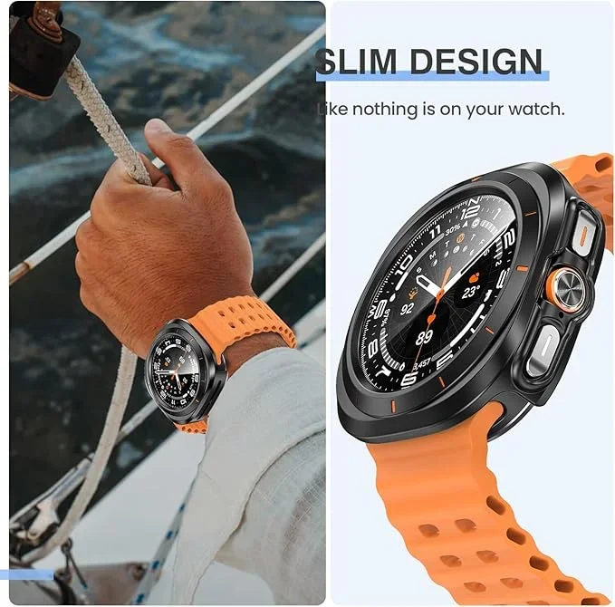 Custodia in vetro temperato per Samsung Galaxy Watch custodia protettiva per schermo rigido Ultra 47mm per Galaxy Watch 7 Ultra accessori per paraurti