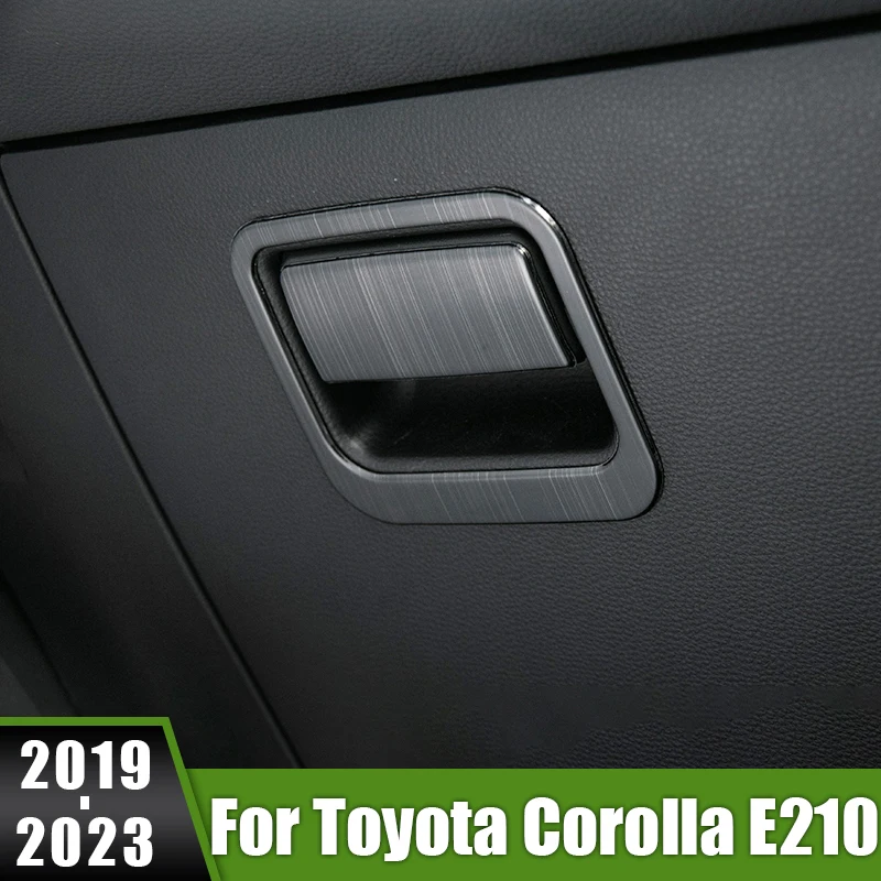 

For Toyota Corolla E210 Hybrid 2019 2020 2021 2022 2023 Car Copilot Storage Glove Box Frame Handle Cover Trim Sticker Accessory