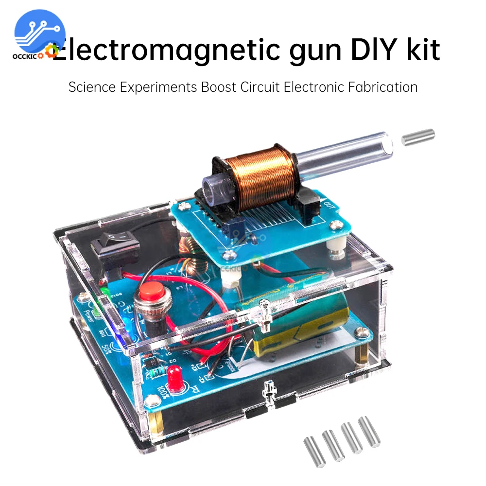 DC3V Kit elettronico trasmettitore magnetico elettrico fai da te con circuito di indicazione del livello gioco di tiro parti di esperimenti