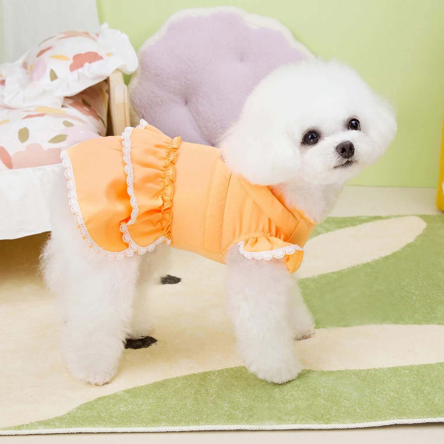 Cute Spring Summer Dresses for Small Dogs Puppy Clothing Cat Skirt Dress Princess pet Dog Clothes