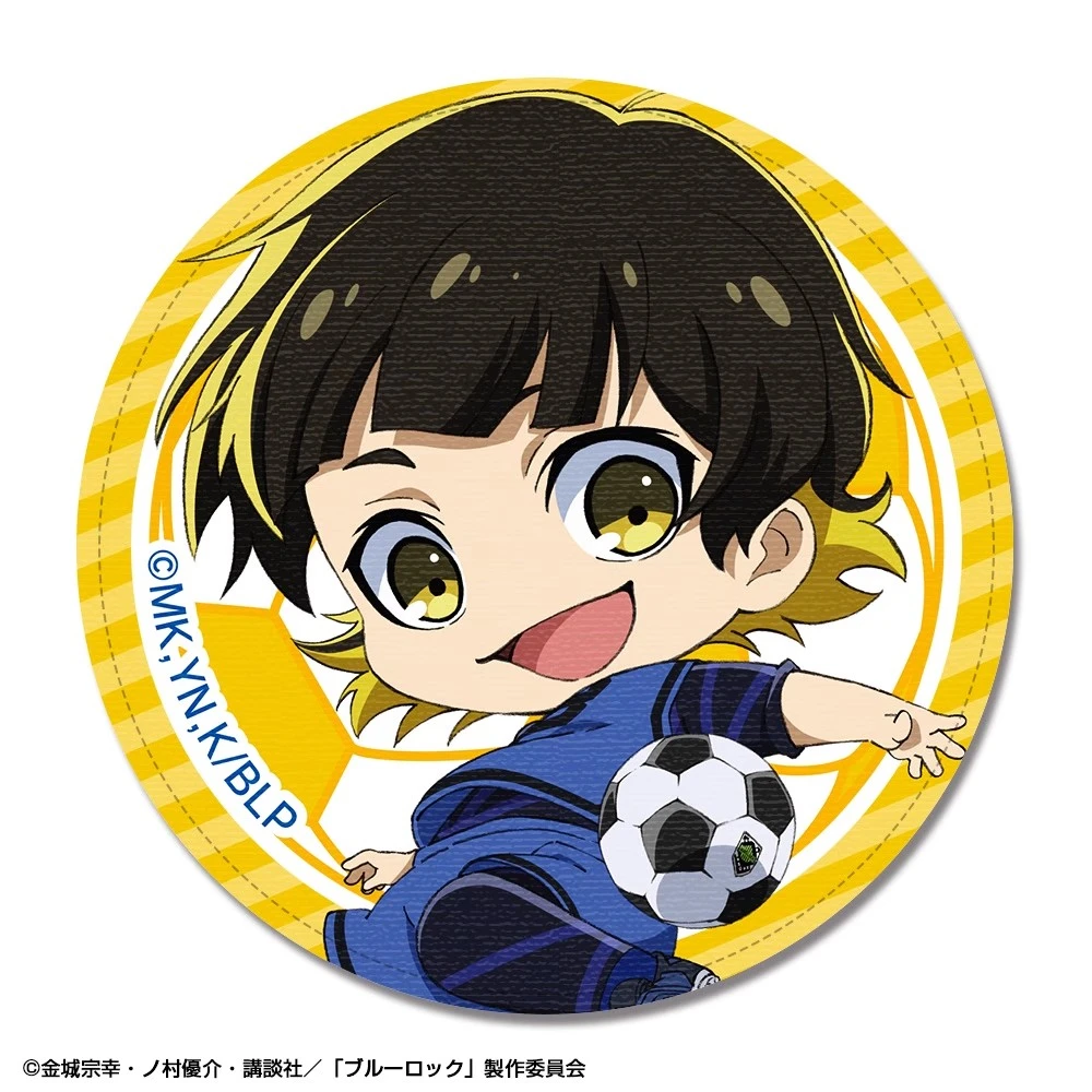 58 مللي متر أنيمي الأزرق قفل Bachira Meguru Gagamaru جين الإمامورا يوداي تأثيري حلي شارة دبوس SPTE صفيح بروش دعامة عيد الميلاد جيلف #3