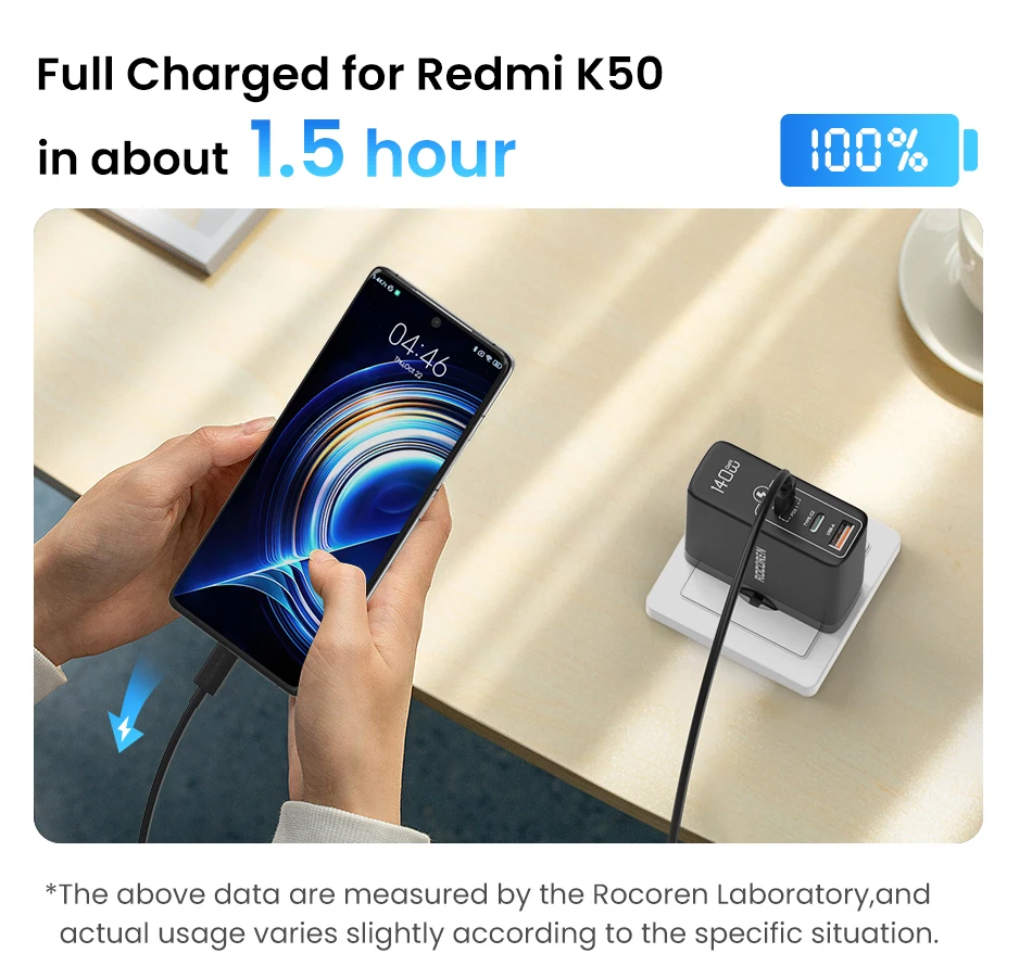 Câble USB-C 100W Rocoren – USB-C vers USB-C PD 20V 5A QC 4.0 Charge Rapide 1 Mètre 7 Sb486674f2c764051b6dd80fe747f87069