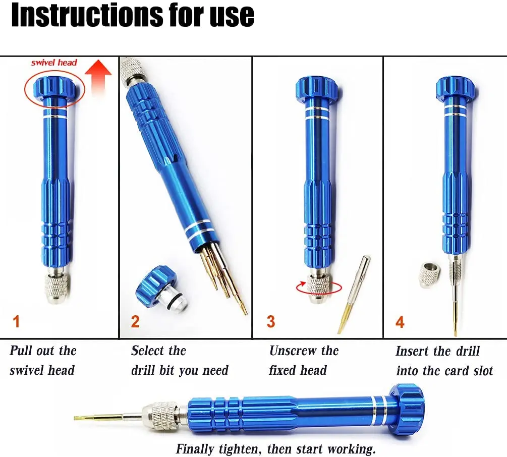Binoax 5 in 1 Präzision Torx-schraubendreher Handy Uhr Reparatur Mixed Set Tool Kit