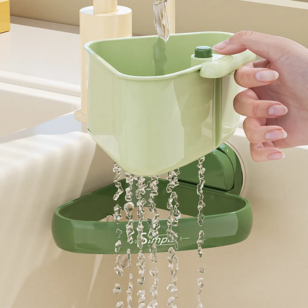 1PC Kitchen Triangular Drain Basket - Suction Cup Sink Strainer for Food Waste  Sink Organizer Kitchen Draining Rack