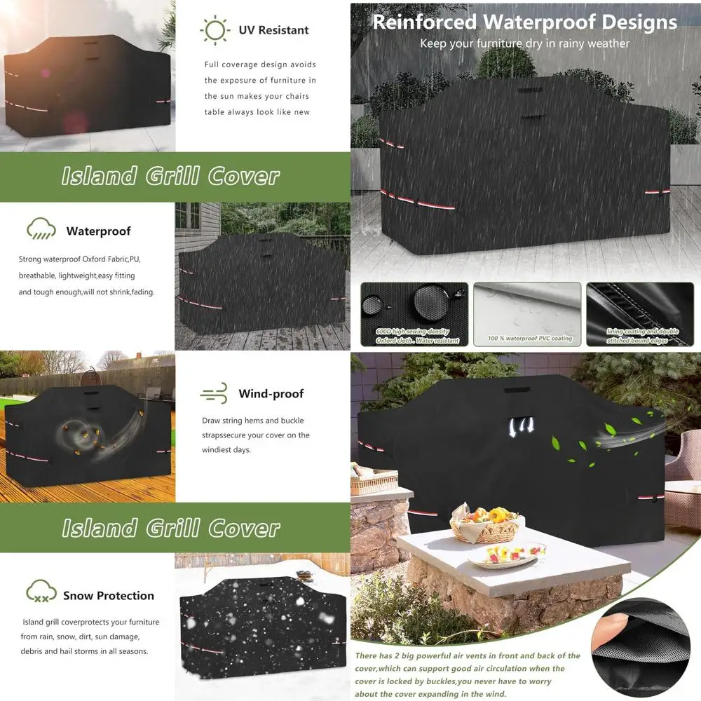 

Всепогодный чехол для гриля 98 Heavy-Duty из ткани 600D - черный