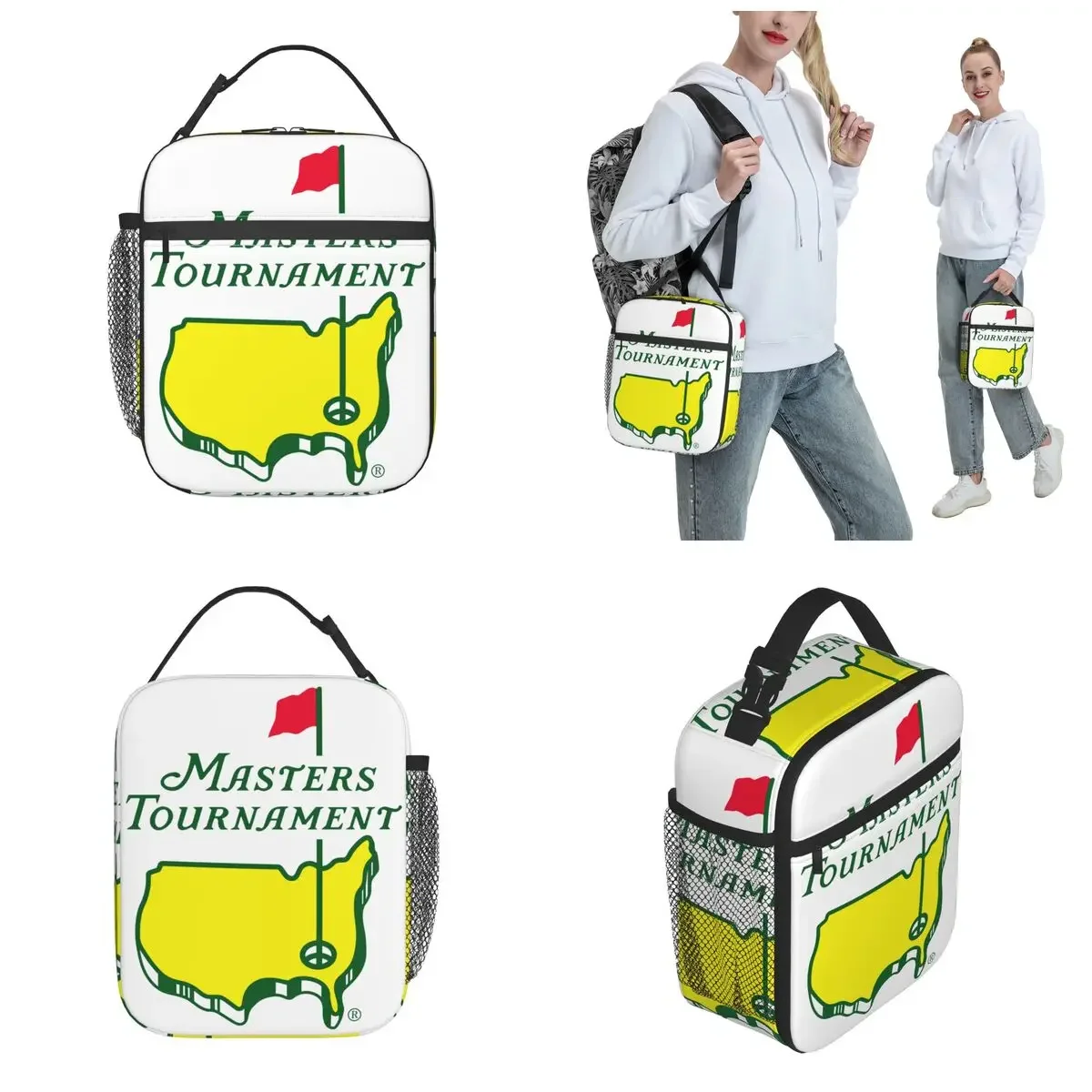 Masters Tournament Thermal Insulated Lunch Bags School Golf Sport Portable Box for Lunch Thermal Cooler Food Box