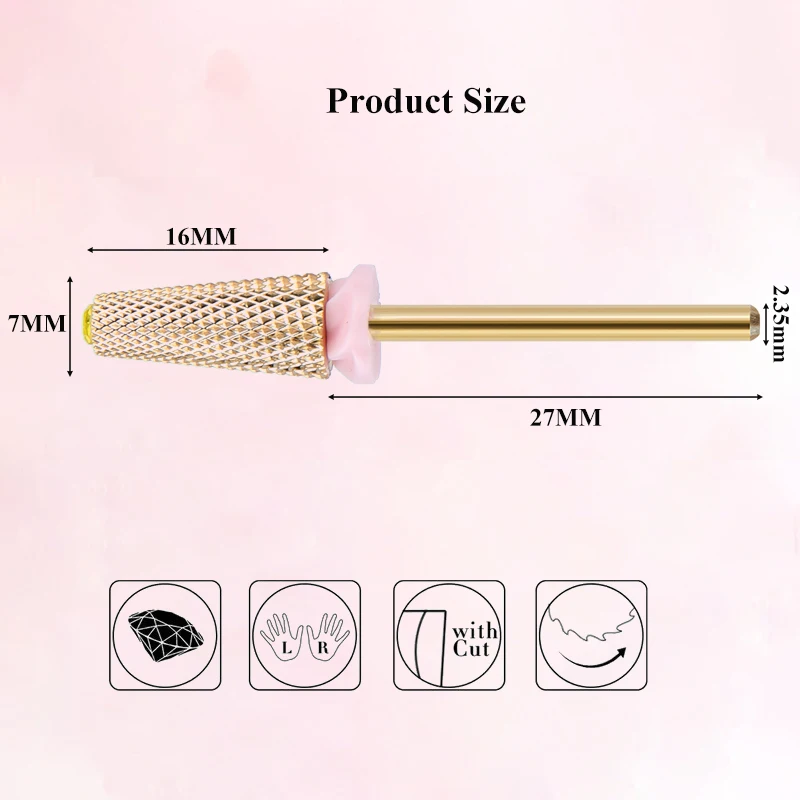 1 pièces carbure de tungstène foret à ongles électrique manucure fraises perceuse pour enlever rapide acrylique dur Gel pédicure manucure outils