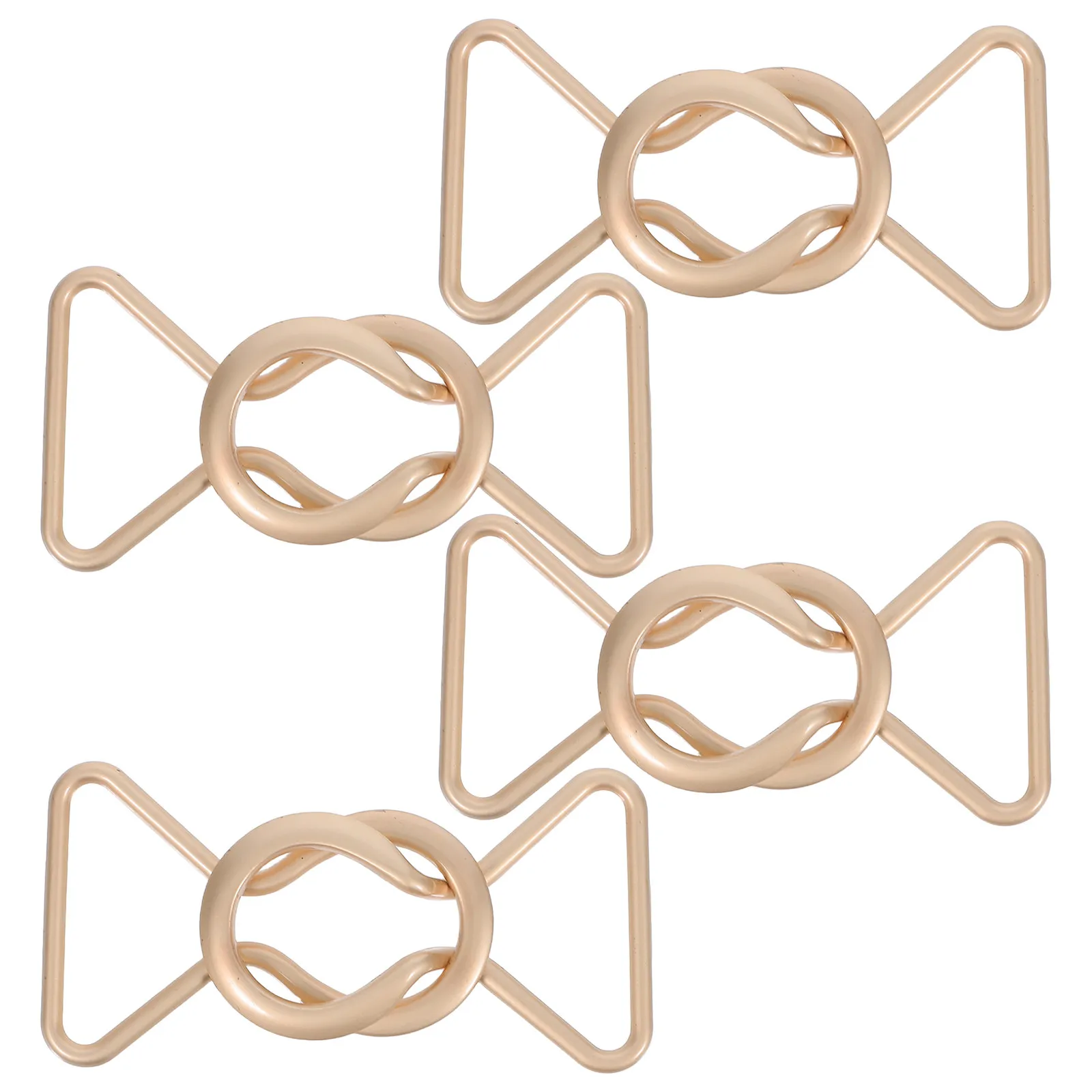 

4 пары металлических пряжек-восьмерок для ремня шириной 3 см, декоративные пряжки для женских комбинезонов, платьев, повседневной одежды, аксессуары