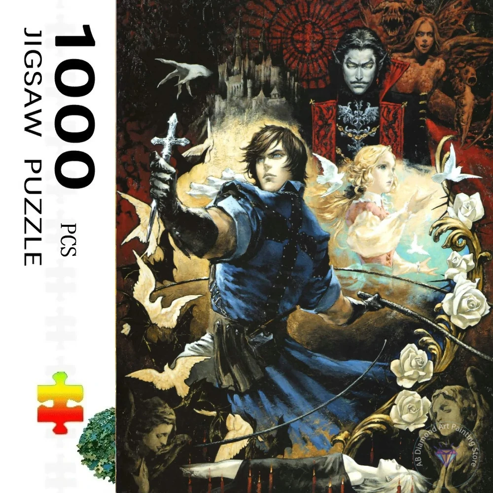 500-teiliges Puzzle „C-Castlevania-Nocturne-Season 2“ – Herausfordernde Familienaktivitätsspiele für Spielzimmer, Schlafzimmer, Wohnzimmer, Geschenk