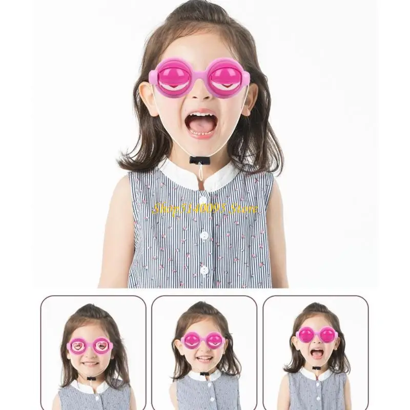 DXAE Eyes Blazing Glasses Pull String Activation for Children Christmas Gift Fun Costume Props Eyes Glasses