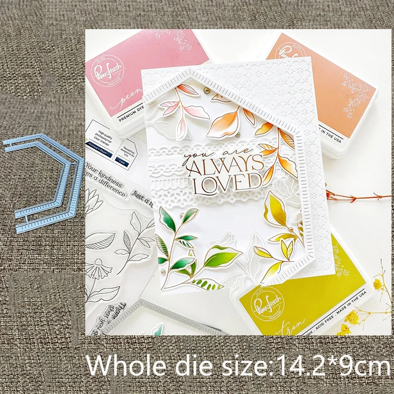 XLDesign Craft Metal stencil mold Cutting Die Blanket Stitched Brackets scrapbook die cut Album Paper Card Craft Embossing
