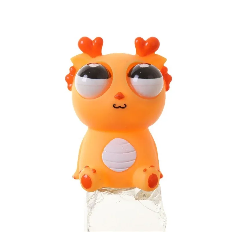 Squeeze Dragon Pop Out Eyes Toys, Eye Popping Loong Stress Relief Squeezy Toy for Christmas Birthday Gift Party Favors