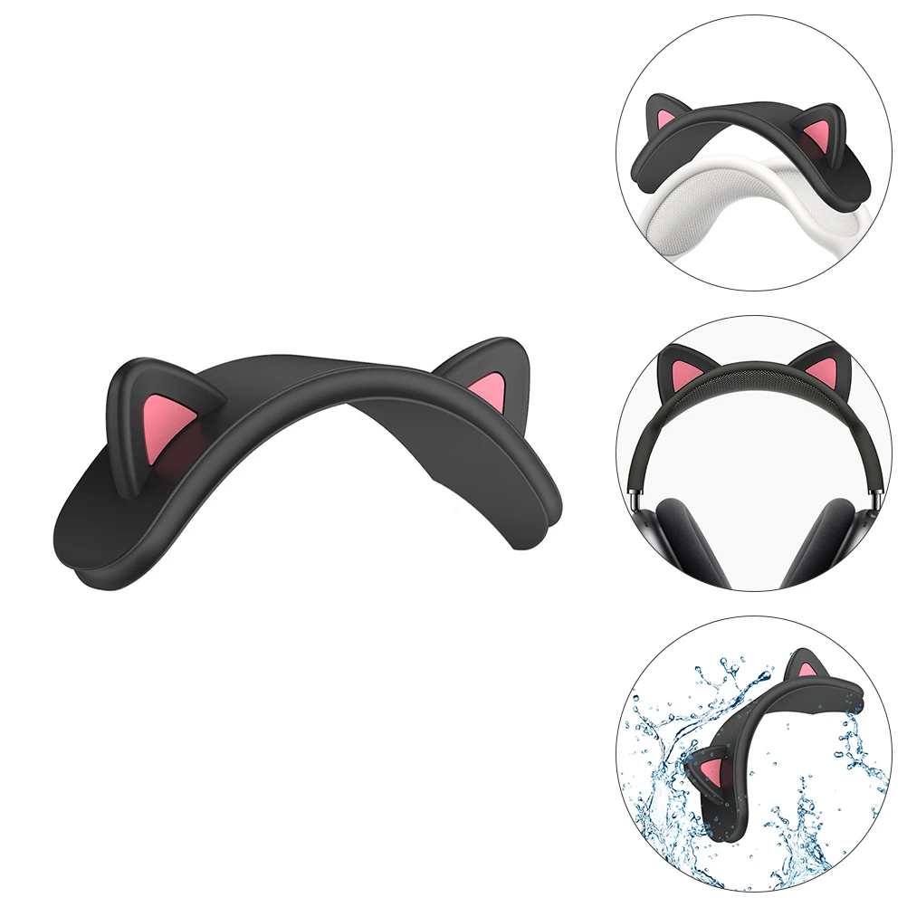 

Adorable Cat Ear Headphone Headband Cover For Durable Silicone Wireless Headset Protector Dustproof Waterproof Head