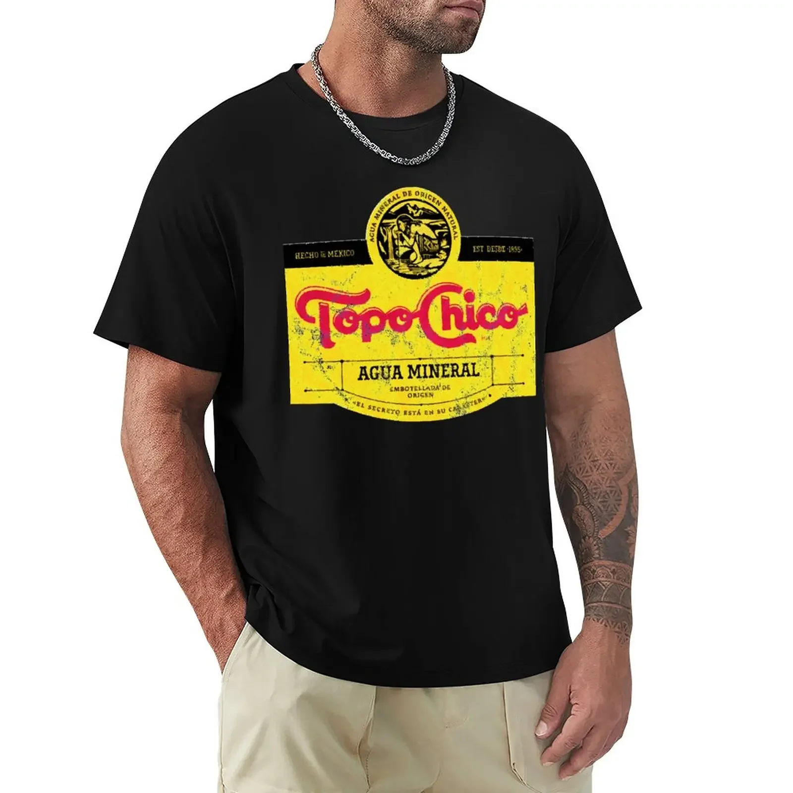 Topo Chico agua mineral worn and washed logo (sparkling mineral water) Classic T-Shirt customizeds men clothings