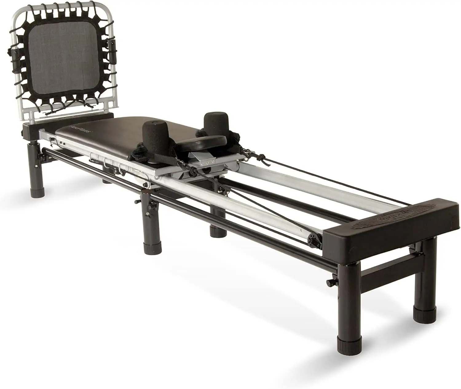 

266 - Pilates Reformer Workout Machine for Home Gym - Cardio Fitness Rebounder- Up to 300 lbs Weight Capacity