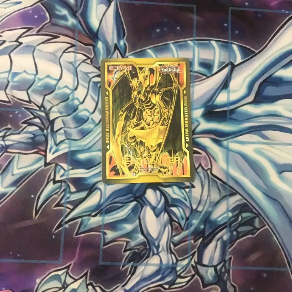 Yu Gi Oh 5 Piece/Set Of Blue Eyes White Dragon Scene Center Art Aluminum Foil Card Collection Hobby Card