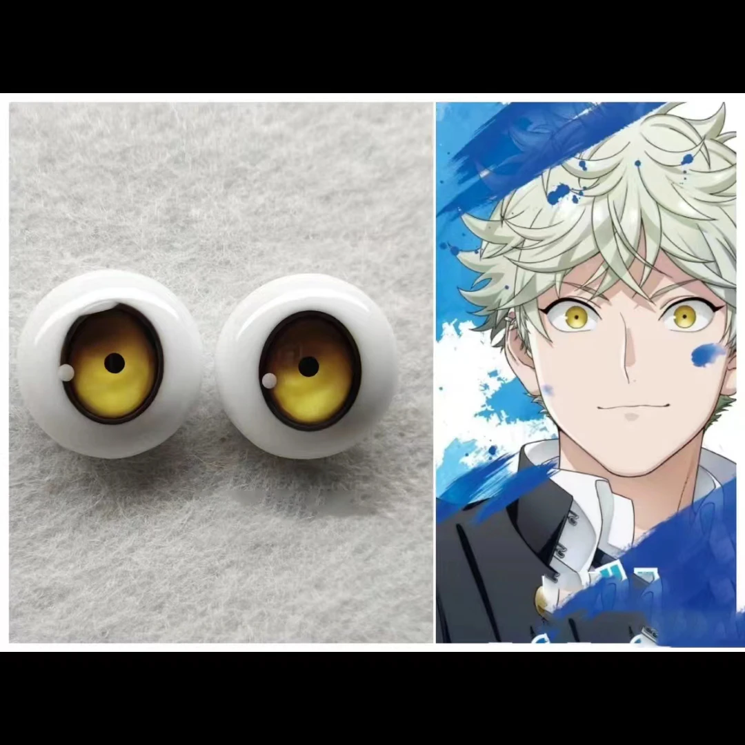 Doll Eyes Resin Anime Eyes 6/8/10/12/14/16/18/20/22/24mm DIY Handmade Doll Accessories Eyeball Plaster Eyes Customizable