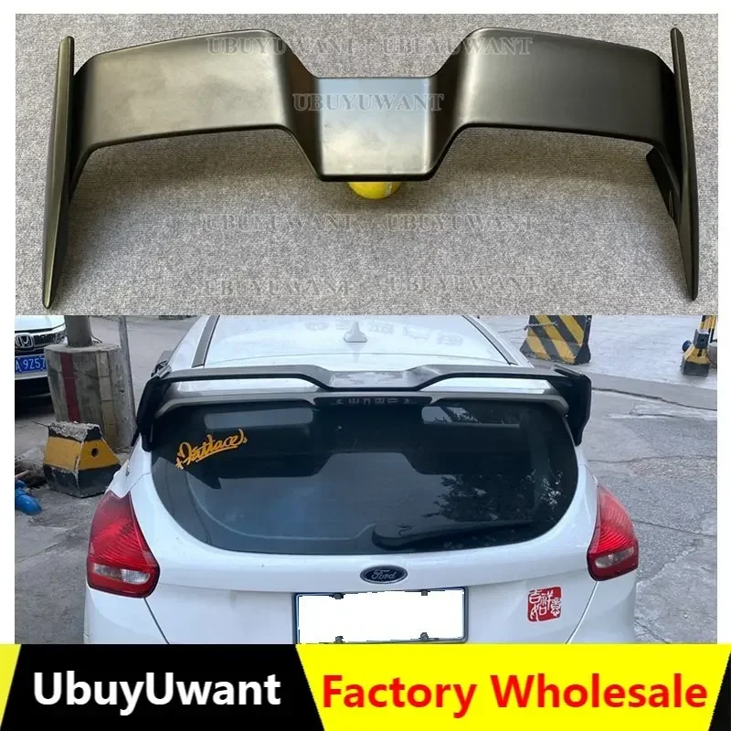 

UbuyUwant ABS Plastic Material Unpainted Color Rear Trunk Wing Lip Rear Spoiler Car Styling For Ford Focus RS Spoiler 2015-2018