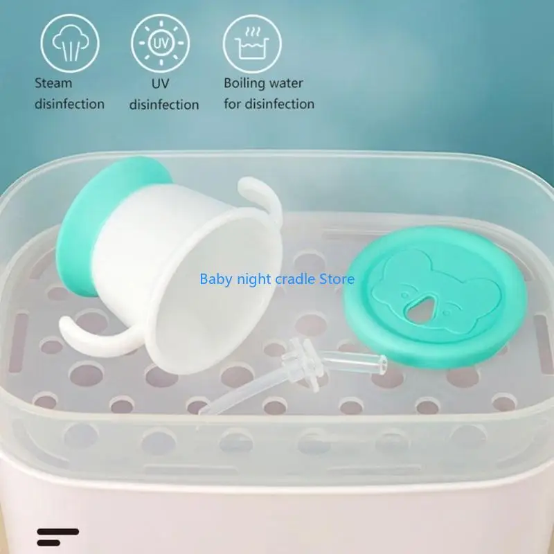 J2FF طفل أكواب الطفل كوب بقشة Spoutless الانتقال كوب كوب سيليكون مع 2 مقابض كوب تدريب كوب الشرب للرضع #2