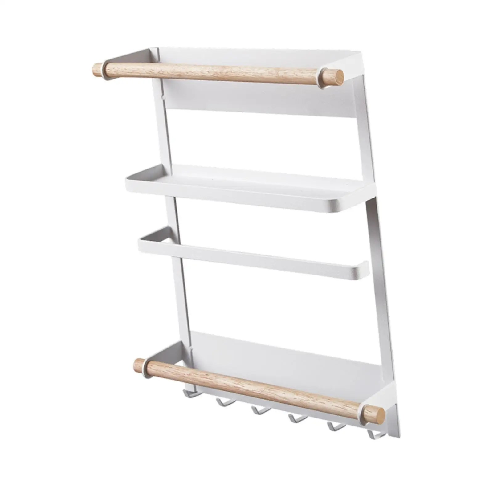 Refrigerator Magnetic Shelf Iron Spice Rack Kitchen Organization Storage Rack for Fridge Accessories Organizer