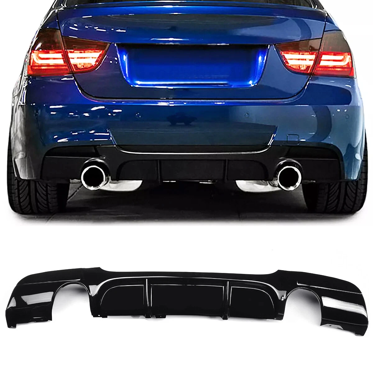 المصد الخلفي الناشر الشفاه ل 2005-2013 BMW 3 سلسلة 325i 335i E90 E91 M الرياضة الجسم أطقم الناشر الحرس الخلفي ضبط السيارات أجزاء