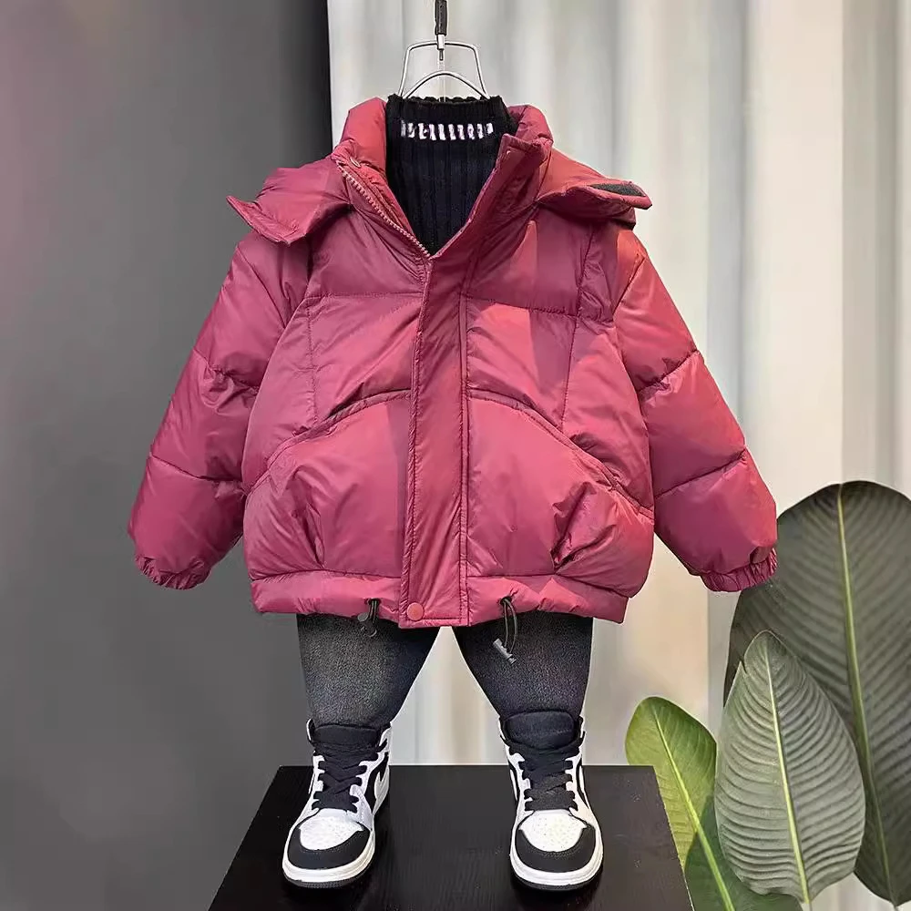 Children's cotton-padded jacket for boys 2024 new winter baby winter Korean version  cotton-padded jacket  children 100-160cm