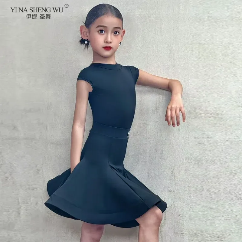 

Платье для латинских танцев для девочек, детские танцевальные костюмы, детская одежда для бальных танцев национального стандарта, одежда для выступлений