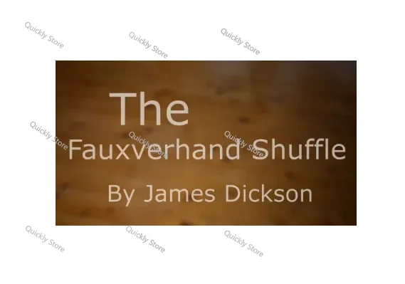 

The Fauxverhand Shuffle от Джеймса Диксона Магические трюки (мгновенная загрузка) Быстрая отправка