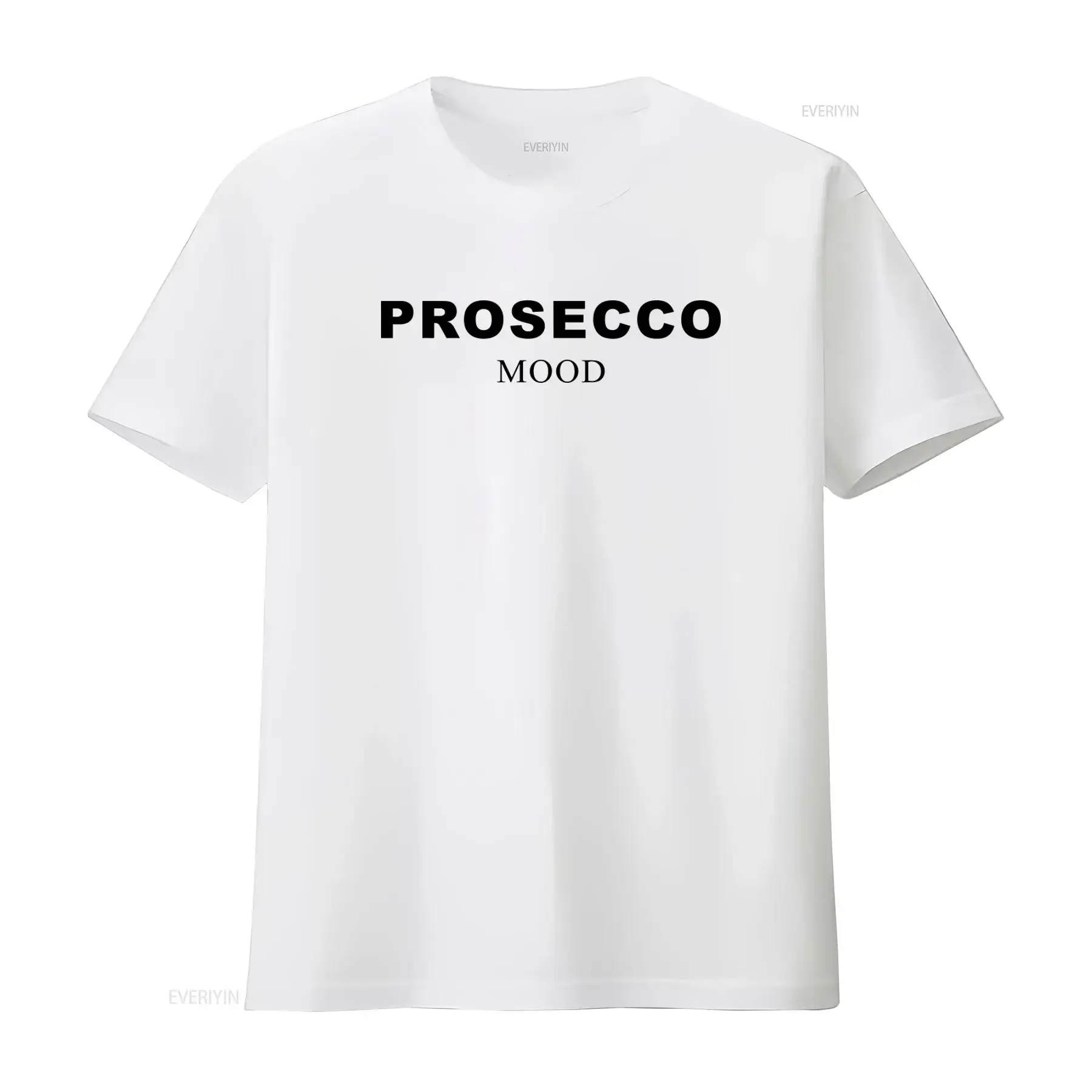 Prosecco Mood Minimalistic T Shirt Funny Drinking Design for Summer Italy Trip Bachelorette Party Outfit vintage Washed