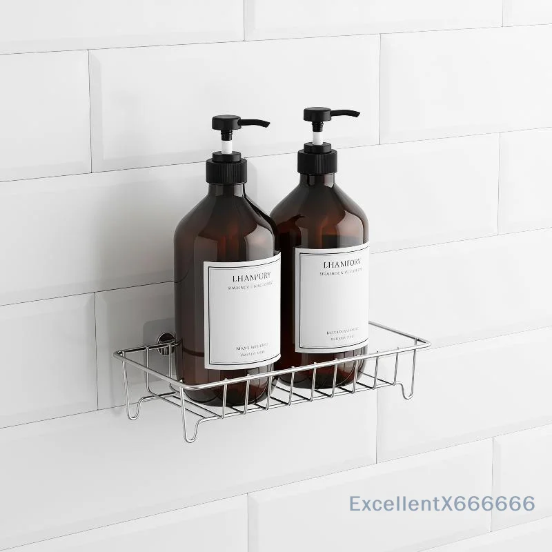 1PC Stainless Steel Bathroom Storage Rack Space Saving Waterproof Multipurpose Kitchen Spice Organizer Tray Bathroom Accessories