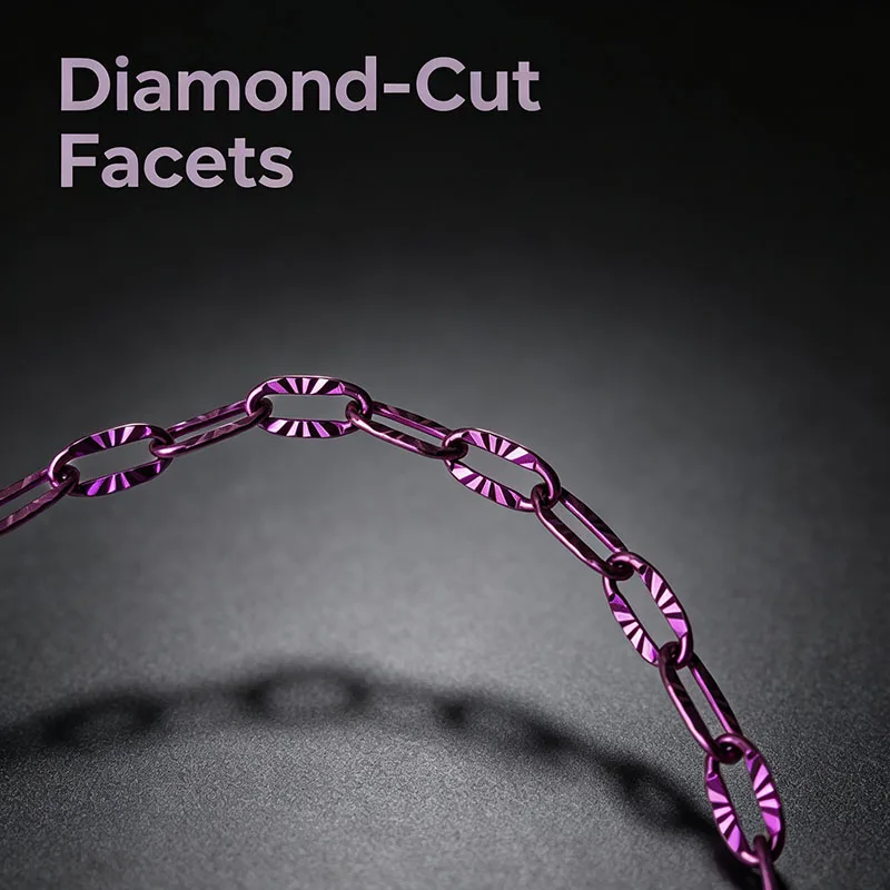 4MM Unisex Anodized Purple Titanium Bracelet Featherlight Waterproof Sensitive Skin Friendly
