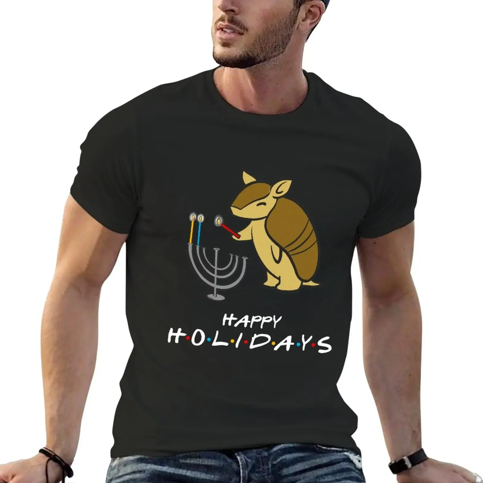 The Holiday Armadillo T-Shirt graphic t shirts cute tops plus size clothes blanks mens designer t shirt