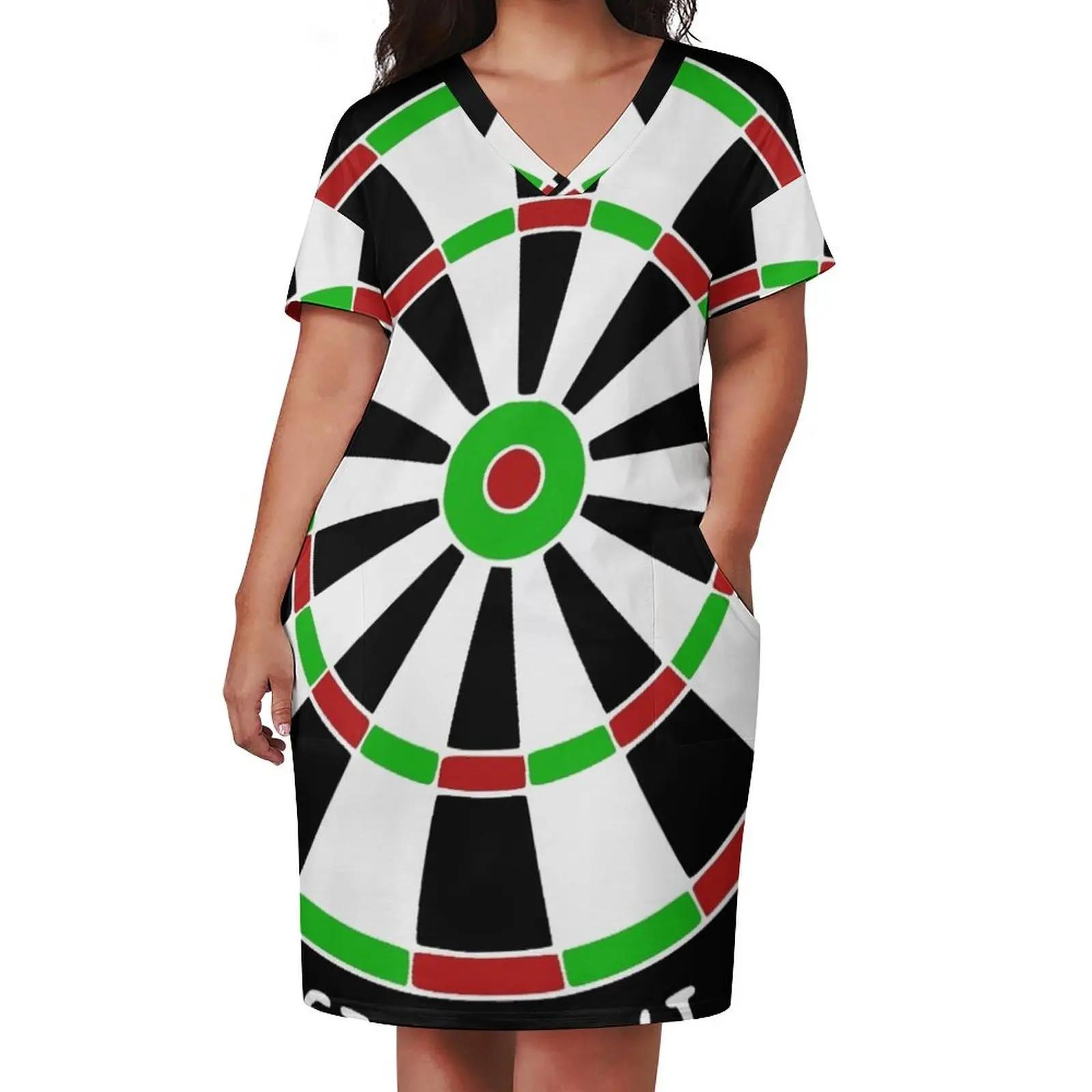 Darts Darts Dartboard bull Loose Pocket Dress Clothing luxury evening dress woman for wedding