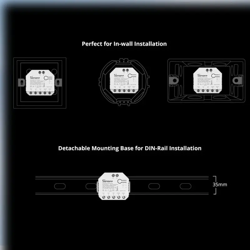 SONOFF DUALR3 Dual Relay Support 2-way DIY Smart Switch modulo relè di misurazione dell\'alimentazione Smart Home Control tramite EWeLink Alexa Google