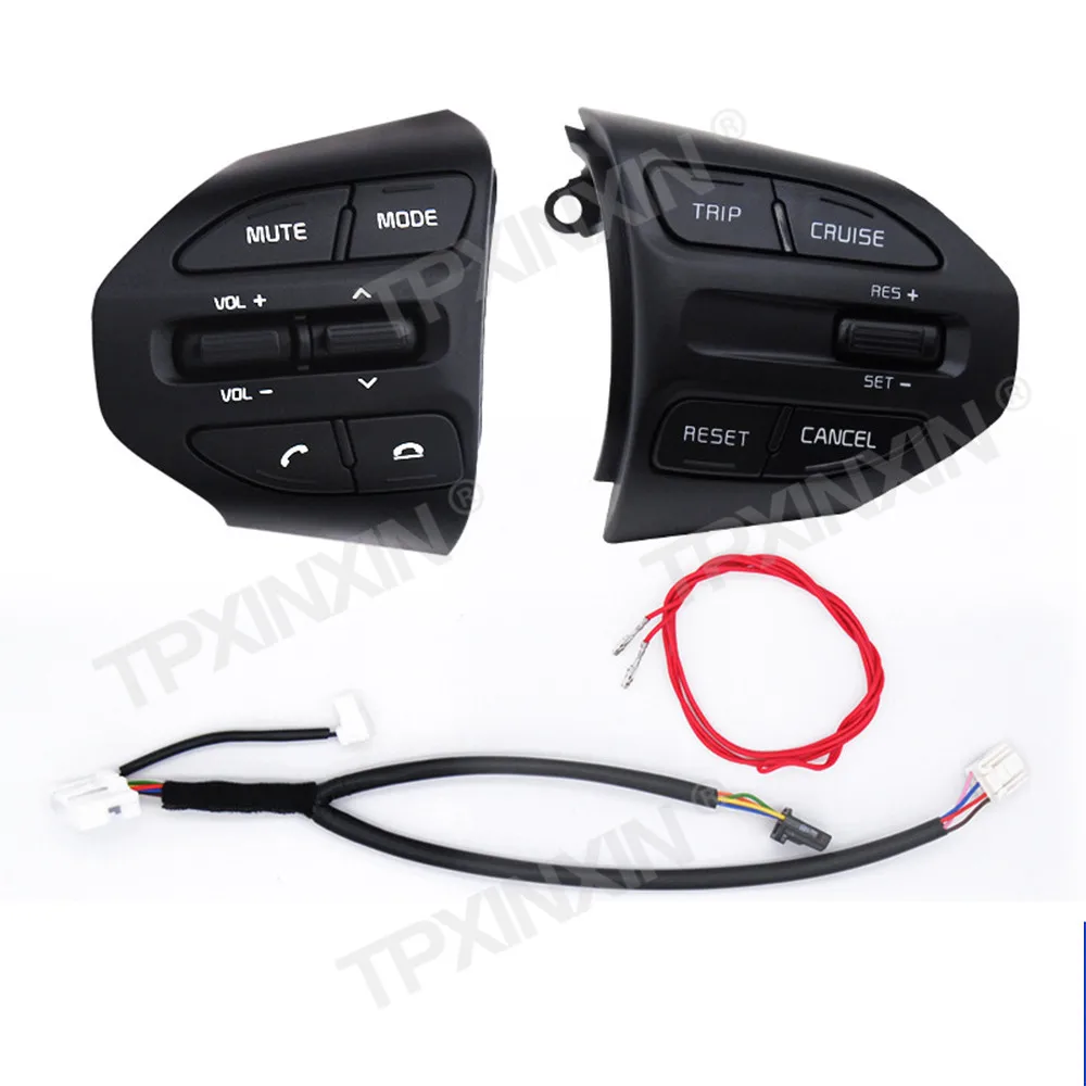 High Multi-function Steering Wheel Button Cruise Control Suitable for Kia K2 2017 Modified Original Model with a full set Wiring