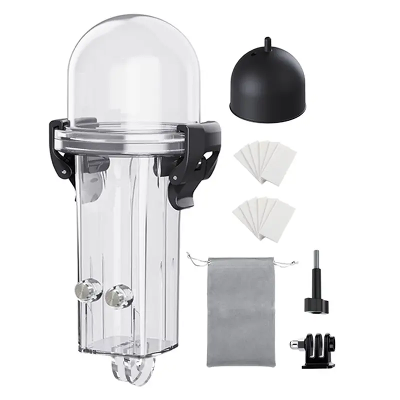 [B24B!】 Dive Housing Case For DJI Osmo Pocket 4, Waterproof 45M/148FT Dome Design In High-Transparent PC Shell Material