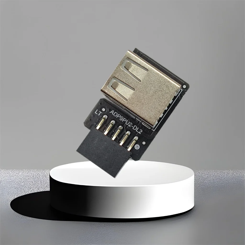 USB2.0 9Pin to A Female Double Layer 9Pin To USB 2.0 Adapter for USB Devices Expansion Board Motherboard 9P to 2x USB Conversion